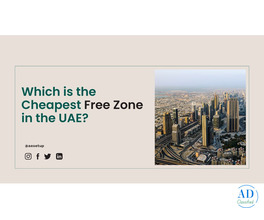 Which is the Cheapest free zone in UAE