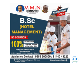 Best Hotel Management Diploma Course in Madurai – V.M.N Institute
