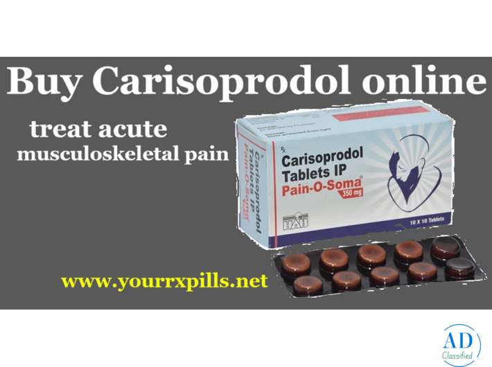 Buy Carisoprodol online treat acute musculoskeletal pain