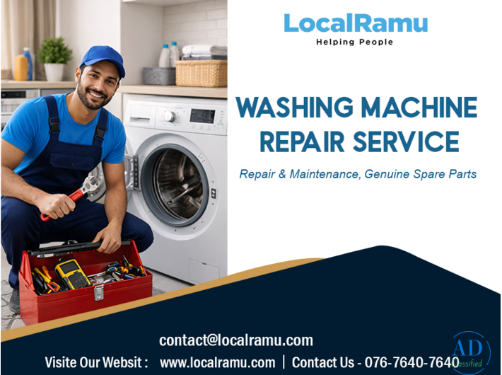 Advanced Washing Machine Service by LocalRamu with Skilled Technicians in Hyderabad