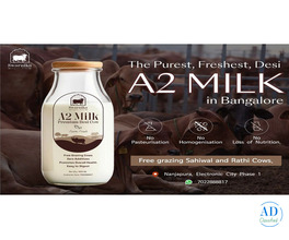 Pure organic cow milk in Bangalore