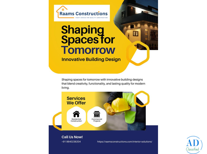 Building Sivagangai with  Strength & Style -Raams Constructions