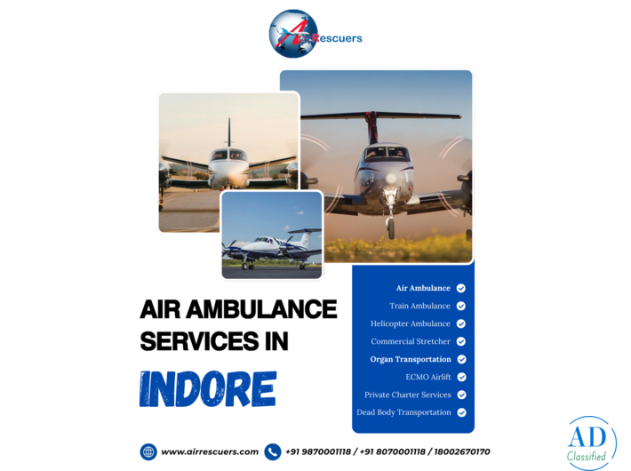 Indore’s Trusted Air Ambulance Service | 24/7 Emergency Medical Flights