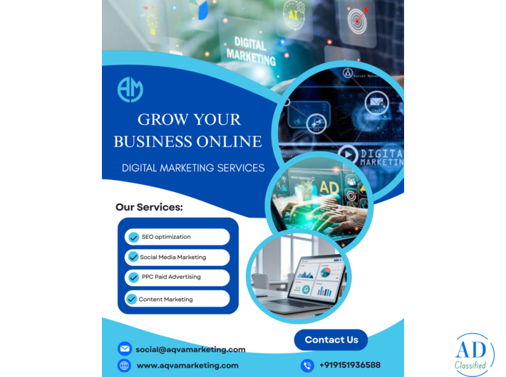 Grow Your Business Online with Result-Driven Digital Marketing – Aqva  Marketing