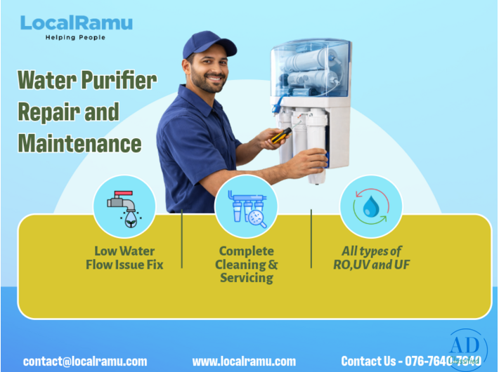 Professional Water Purifier Repair and Maintenance Service by LocalRamu