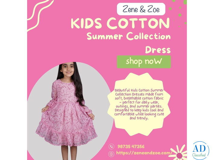 Kids Cotton Summer Collection Dress – Soft, Stylish & Comfortable
