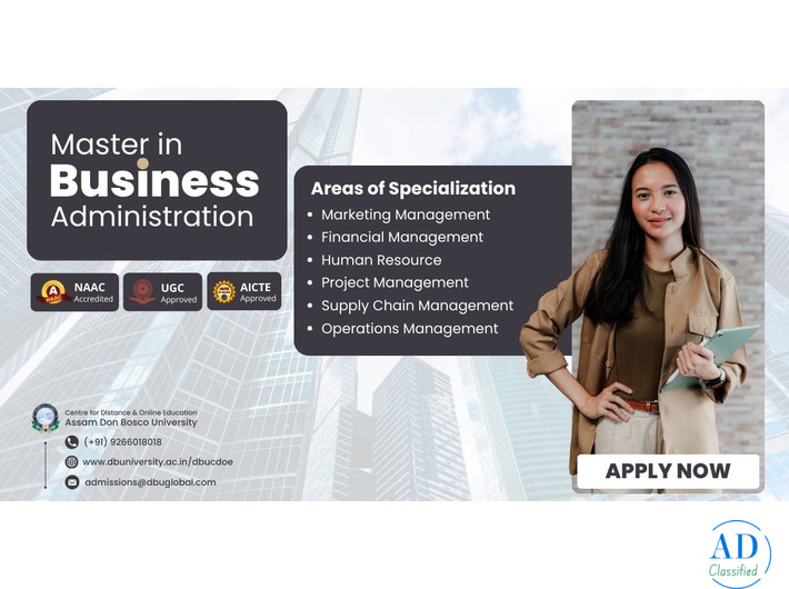 🎓 Online MBA Degree – Assam Don Bosco University