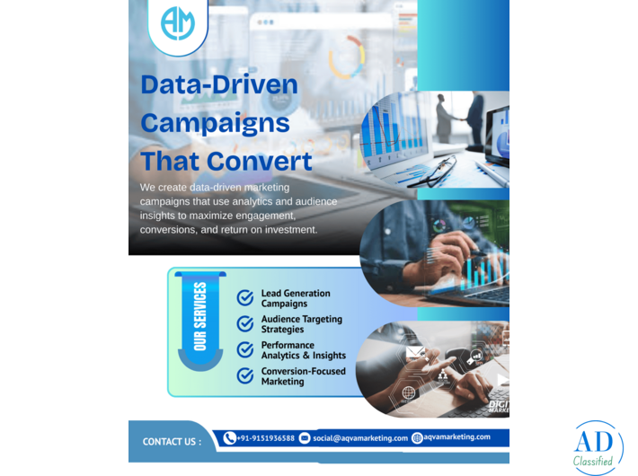 Data-Driven Campaigns That Convert with Performance Marketing – Aqva Marketing