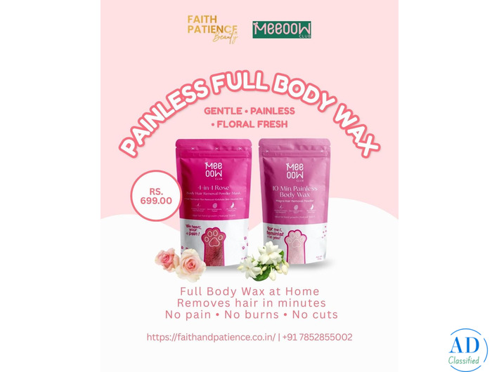 Full Body Wax Rose Hair Removal Powder – Painless & Safe