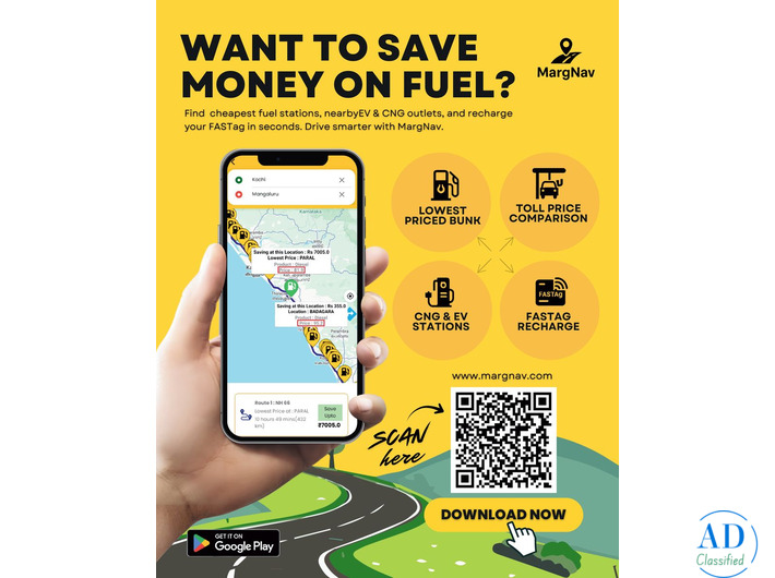 Save Money on Fuel & Tolls | Find Cheapest Bunks, CNG, EV & FASTag – MargNav