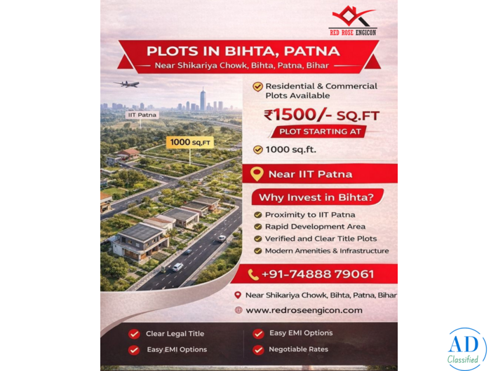 Top Residential Plot in Bihta | Red Rose Engicon