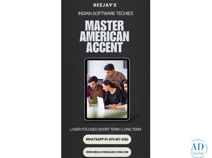 Beejay,s American Accent MasterClassfor S/W Professionals and AI StartupEntrepreneurs
