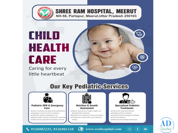Children hospital in Meerut | Shree Ram Hospital