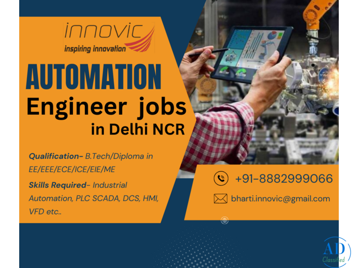 Industrial Automation jobs in Delhi NCR.