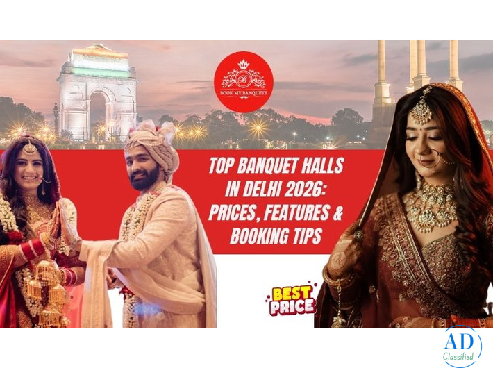 Top Banquet Halls in Delhi 2026: Prices, Features & Booking Tips