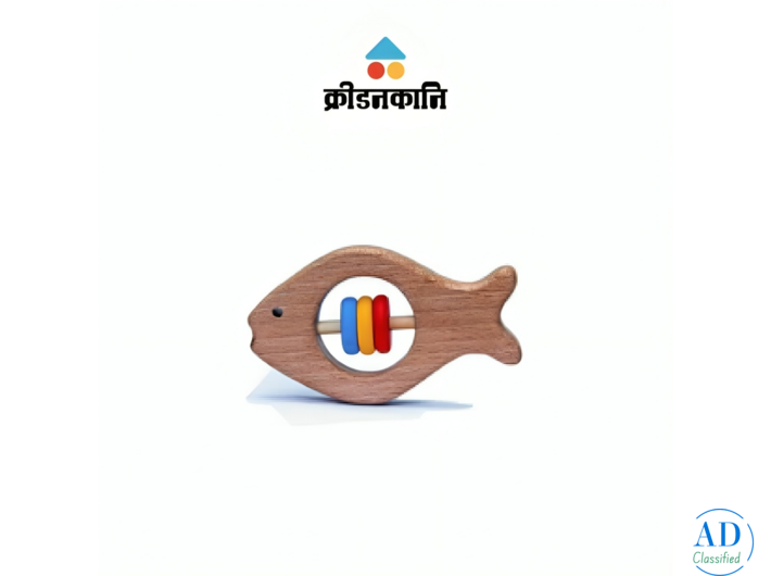Kridanakani Wooden Fish Rattles Toy