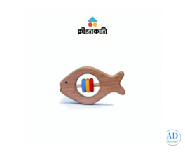Kridanakani Wooden Fish Rattles Toy