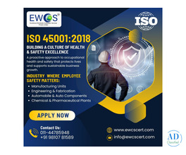 Best ISO 45001 Certification in New Delhi