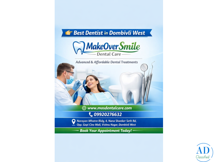 Best Dentists in Dombivli West – MakeOver Smile Dental Care Clinic
