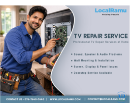 Professional TV Repair and Installation Service by LocalRamu with Skilled Technicians in Hyderabad