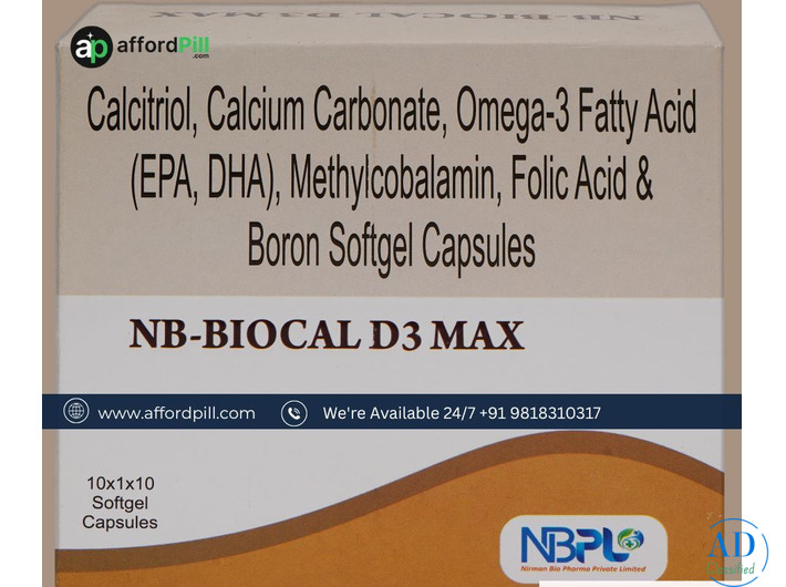 Nb Biocal D3 Max – Best Medicine App with Discount & Home Delivery in India