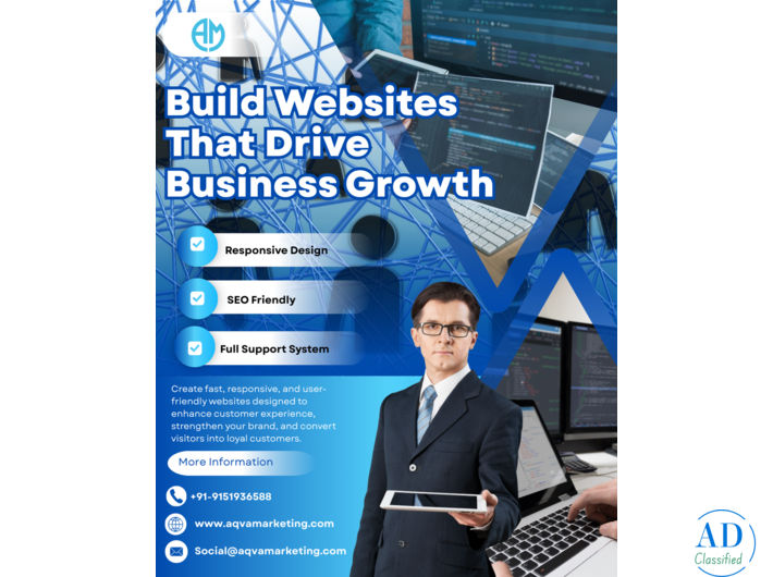 Build Websites That Drive Business Growth - Aqva Marketing