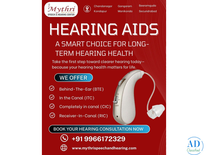 Hearing Aid Repair & Services in Hyderabad | Mythri Speech and Hearing Center