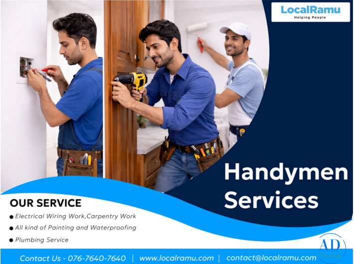 Handyman Service by LocalRamu with Skilled Technicians in Bangalore