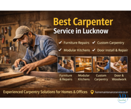 Reliable Carpenter in Lucknow for Furniture Repair & Wood Fittings