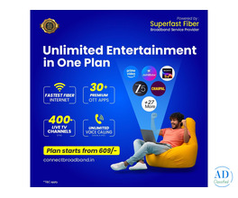 Fiber Broadband in Chandigarh with Unlimited WiFi Plans