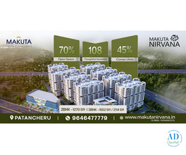 Flats for Sale in Patancheru – 2 &amp; 3 BHK Apartments | Makuta Nirvana