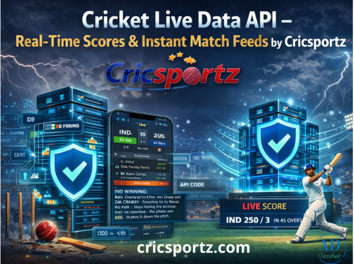 Cricket Live Data API – Real-Time Scores & Instant Match Feeds by Cricsportz