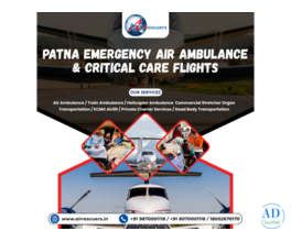 Patna Emergency Air Ambulance & Critical Care Flights