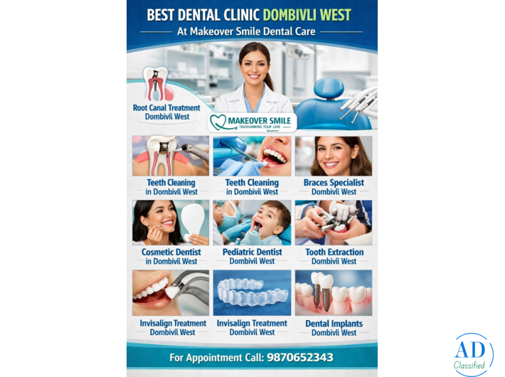Best Dental Clinic in Dombivli West | MakeOver Smile Dental Care – Expert Dentists