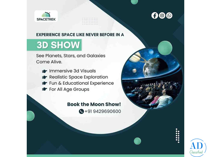 Mobile Planetarium 3D Show for Schools & Events