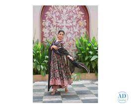 Premium Cotton Printed Anarkali Suit for Women