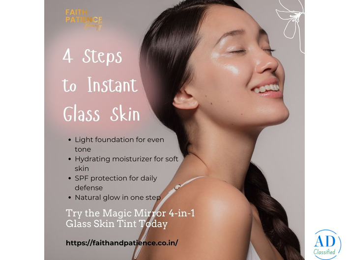 Magic Mirror 4-in-1 Glass Skin Tint – Lightweight Foundation with Moisturizer & SPF