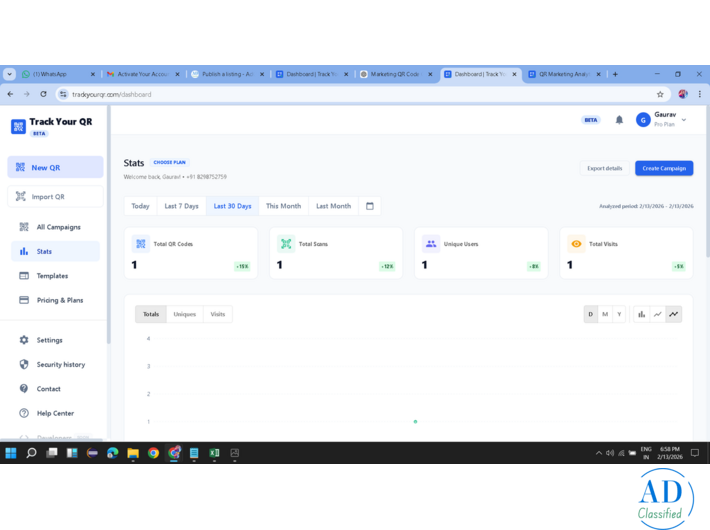 Smart QR Code Generator – QR Code Generator with Analytics for Business