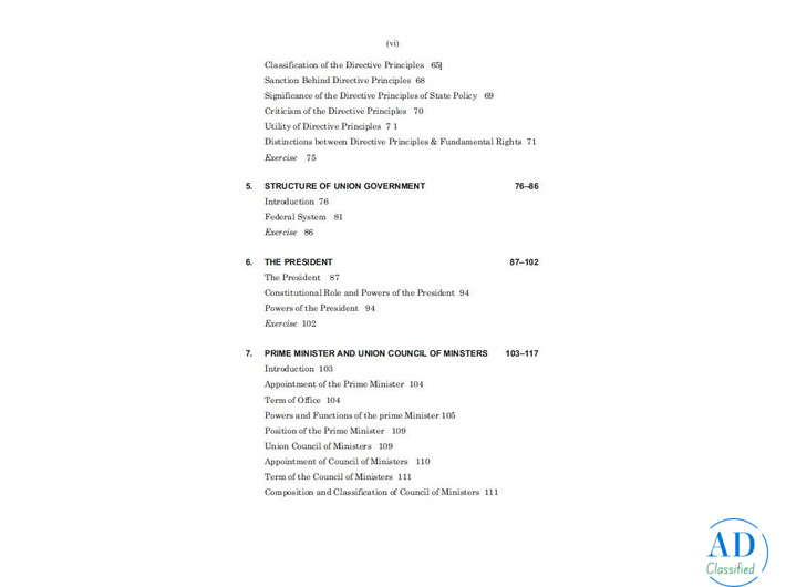 Exam-Oriented Indian Constitution Book for BCA 2nd Sem