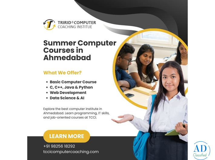 Summer Computer Courses in Ahmedabad | TCCI