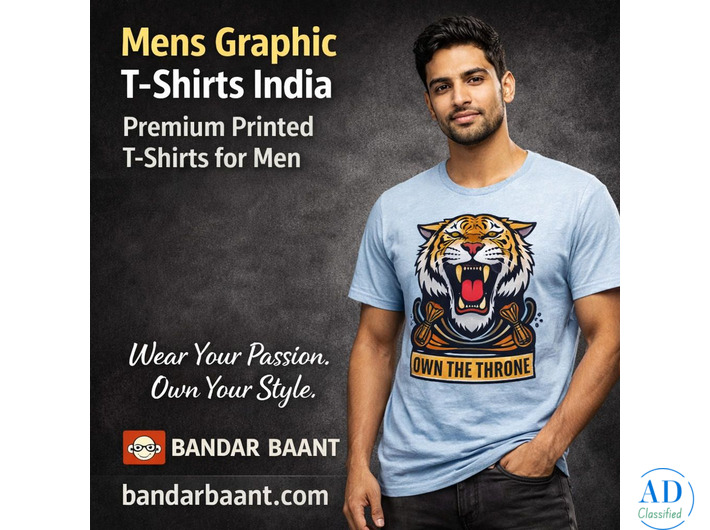 Mens Graphic T-Shirts India | Premium Printed T-Shirts for Men