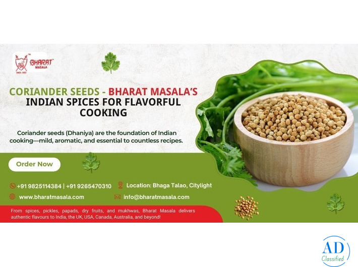 Coriander Seeds - Bharat Masala’s Indian Spices for Flavorful Cooking