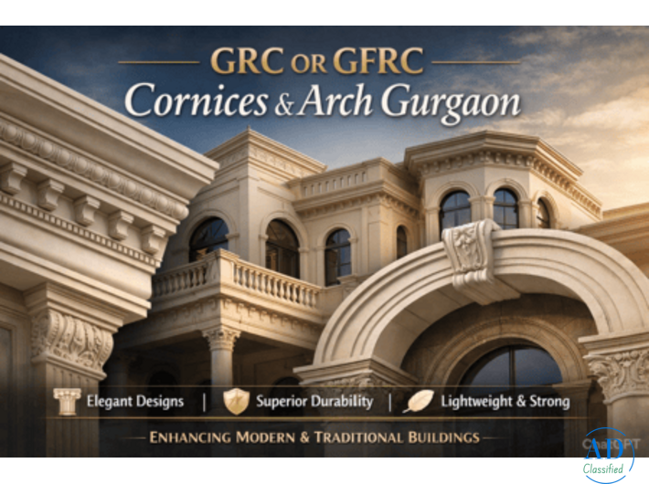 GRC or GFRC cornices & arch Gurgaon