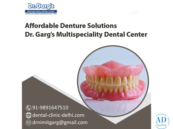 Affordable Denture Solutions | Dr. Garg’s Multispeciality Dental Center