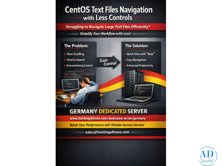 CentOS Text Files Navigation with Less Controls – Optimized for Production Environments