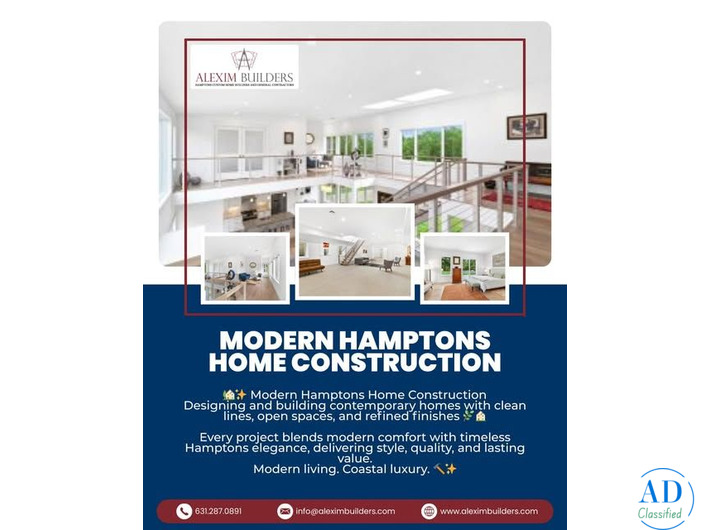 Modern Hamptons home construction