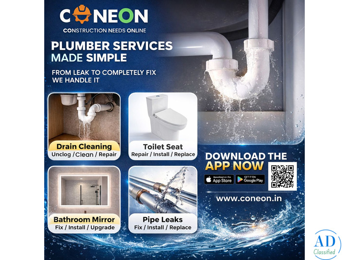 Book Online Plumber Service in Gurgaon – Verified Plumber in Gurgaon via CONEON
