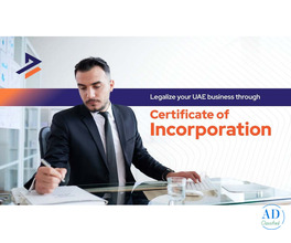 How to Obtain a incorporation certificate uae (2026)