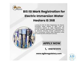 Apply for BIS ISI Mark Registration IS 368 – Agile Regulatory