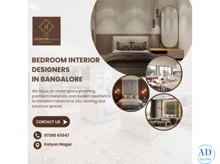 Bedroom Interior Designers In Bangalore